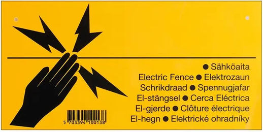 Produktbild von Pulsara Universelles Warnschild für Hund Katze Vogel und Reptil