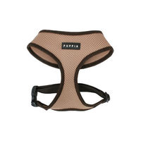 Produktbild von Puppia Hundegeschirr Schwarz M aus Polyester für Welpen und kleine Hunde