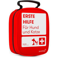 Produktbild von Purahelp Erste Hilfe Set für Hund und Katze mit 51 Teilen inklusive Zeckenzange und Tourniquet