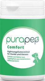 purapep Comfort Beruhigungspulver für Hunde und Katzen mit Tryptophan und Vitaminen 100 g - 100 g – Bild 1 von 4
