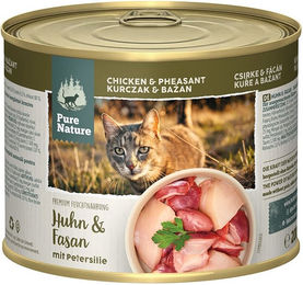 Produktbild von Pure Nature Adult Hundefutter Huhn & Fasan mit Petersilie getreidefrei ohne Zucker 6x200g - 6 x 200 g