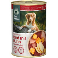 Produktbild von Pure Nature Adult Hundefutter Rind mit Huhn getreidefrei ohne Zucker 6x400g