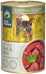 Produktbild von Pure Nature Adult Nassfutter für Hunde Rind und Wild getreidefrei ohne Zucker 6 x 400g - 6 x 400 g
