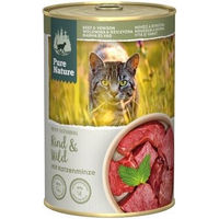 Produktbild von Pure Nature Adult Nassfutter für Hunde Rind und Wild getreidefrei ohne Zucker 6 x 400g - 6 x 400 g