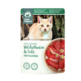 Produktbild von Pure Nature Hundefutter Adult Wildschwein und Ente mit Kamille getreidefrei 12x85g
