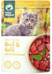 Produktbild von Pure Nature Junior Hundefutter Rind & Kalb getreidefrei ohne Zucker 12x85g - 12 x 85 g