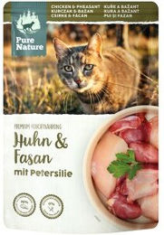 Produktbild von Pure Nature Katzenfutter Adult Huhn und Fasan getreidefrei ohne Zucker 12x85g - 12 x 85 g