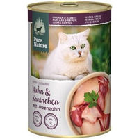 Produktbild von Pure Nature Katzenfutter Adult Huhn und Kaninchen getreidefrei und ohne Zucker 6 x 400g - 6 x 400 g
