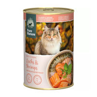 Produktbild von Pure Nature Katzenfutter Adult Lachs und Garnele getreidefrei mit hohem Fleischanteil 6 x 375 g