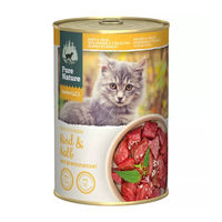 Produktbild von Pure Nature Katzenfutter Kitten Rind und Kalb Getreidefrei mit hohem Fleischanteil 6 x 400 g