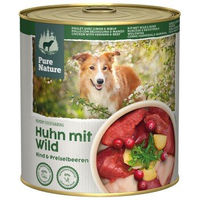 Produktbild von Pure Nature Nassfutter Hund Adult Huhn mit Wild und Rind getreidefrei 6 x 800 g - 6 x 800 g