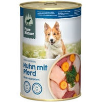 Produktbild von Pure Nature Nassfutter Hund Adult Huhn Rind Pferd Getreidefrei mit hohem Fleischanteil 6 x 400 g - 6 x 400 g
