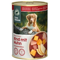 Produktbild von Pure Nature Nassfutter Hund Adult Huhn und Rind Getreidefrei 6 x 400 g - 6 x 400 g