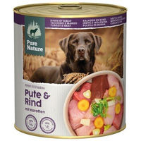 Produktbild von Pure Nature Nassfutter Hund Adult Pute und Rind getreidefrei und ohne Zucker 6 x 800 g - 6 x 800 g