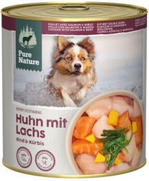 Produktbild von Pure Nature Nassfutter Hund Adult Rind mit Lamm und Huhn getreidefrei 6 x 800 g - 6 x 800 g