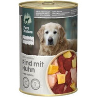 Produktbild von Pure Nature Nassfutter Hund Senior Rind mit Huhn getreidefrei und ohne Zucker 6 x 400 g - 6 x 400 g