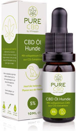 PureCBD Bei PP Health CBD Öl für Hunde mit Lachsöl 5% zur Unterstützung von Gelenken, Haut, Fell und Magen-Darm – Bild 1 von 1