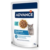 Produktbild von Purina Advance Feline Sterilized Katzenfutter Adult Kabeljau Stückchen in Sauce 24 x 85 g - 24 x 85 g