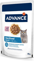 Produktbild von Purina Advance Feline Sterilized Katzenfutter Adult Truthahn Stückchen in Sauce 24 x 85 g - 24 x 85 g