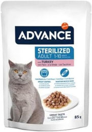 Purina Advance Feline Sterilized Nassfutter für erwachsene Katzen mit Truthahn 12 x 85 g - 12 x 85 g – Bild 1 von 2