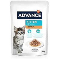 Produktbild von Purina Advance Kitten Nassfutter Huhn Stückchen in Sauce 12 x 85 g - 12 x 85 g
