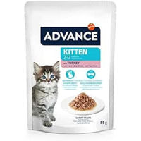 Produktbild von Purina Advance Kitten Nassfutter Truthahn Stückchen in Sauce 24 x 85 g - 24 x 85 g