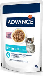 Produktbild von Purina Advance Kitten Stückchen in Sauce Truthahn 12 x 85 g - 12 x 85 g