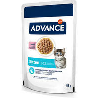 Produktbild von Purina Advance Kitten Stückchen in Sauce Truthahn 12 x 85 g - 12 x 85 g