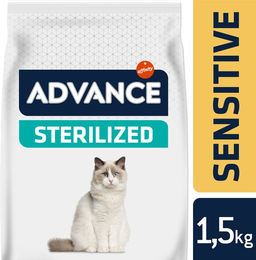 Purina Advance Sterilized Sensitive Lachs Katzenfutter Adult 1,5 kg - 1,5 kg – Bild 1 von 11