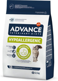 Produktbild von Purina Advance Veterinary Diets Hypoallergenic Trockenfutter für erwachsene Katzen zur Unterstützung von Haut und Fell 6,5 kg - 6,5 kg