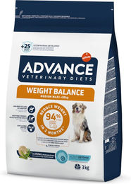 Produktbild von Purina Advance Veterinary Diets Weight Balance Medium/Maxi Trockenfutter zur Gewichtskontrolle für erwachsene Hunde 3 kg - 3 kg