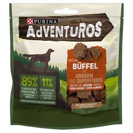 Produktbild von Purina Adventuros Belohnungssnack Büffel mit Urkorn 90 g ohne Farb- und Aromastoffe - 90 g