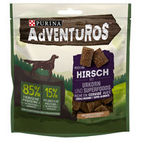 Produktbild von Purina Adventuros Belohnungssnack Hirsch mit Urkorn 90 g ohne Farb- und Aromastoffe - 12 x 90 g