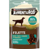 Produktbild von Purina Adventuros Kausnack Filetti mit Ente getreidefrei ohne Farb- und Aromastoffe 4 x 70 g