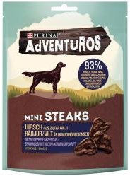 Purina Adventuros Mini Steaks Hirsch Trockenfleisch getreidefrei 70 g - 70 g – Bild 1 von 5