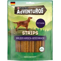 Produktbild von Purina Adventuros Strips Trockenfleisch Hirsch Light ohne Farb- und Aromastoffe 6x90g - 6 x 90 g
