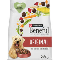 Produktbild von Purina Beneful Original Hundetrockenfutter Adult Rind mit Gemüse ohne Farb- und Aromastoffe 2,8 kg - 2,8 kg