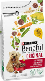 Purina Beneful Original Hundetrockenfutter Rind mit Gemüse für erwachsene Hunde 1,4 kg – Bild 1 von 11