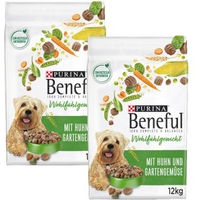 Produktbild von Purina Beneful Trockenfutter Hund Adult Huhn zur Gewichtskontrolle ohne Farb- und Aromastoffe 24 kg - 2 x 12 kg