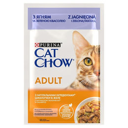 Purina Cat Chow Adult Nassfutter für Katzen mit Lamm in Gelee 85g - 26 x 85 g – Bild 1 von 3