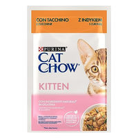 Produktbild von Purina Cat Chow Kitten Nassfutter Truthahn Stückchen in Gelee 85 g - 26 x 85 g