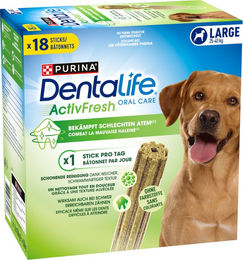 Produktbild von Purina Dentalife Active Fresh Zahnpflege-Snacks für große Hunde Adult ohne Farb- und Aromastoffe