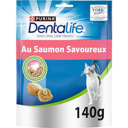 Purina Dentalife Daily Oral Care Zahnpflege-Leckerli für erwachsene Katzen mit Lachs 140 g - 2 x 140 g – Bild 1 von 7