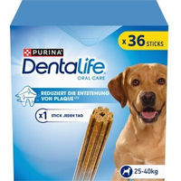 Produktbild von Purina DentaLife Daily Zahnpflege-Snacks für große Hunde mit Huhn ohne Zucker und Farbstoffe 36er-Pack