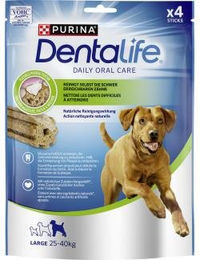Purina DentaLife Maxi Zahnpflege-Snacks für große Hunde mit Huhn ohne Farb- und Aromastoffe 5 x 142g - 5 x 142 g – Bild 1 von 11