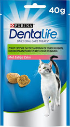 Purina DentaLife Zahnpflege Kausnacks Lachs für ausgewachsene Katzen 40 g – Bild 1 von 8