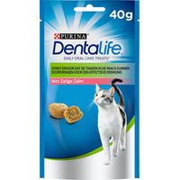 Produktbild von Purina DentaLife Zahnpflege Kausnacks Lachs für ausgewachsene Katzen 40 g