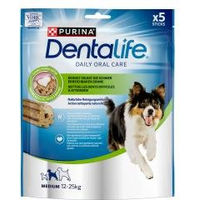 Produktbild von Purina DentaLife Zahnpflege-Snack für Hunde mit Huhn Medium 115 g 5 Stück - 5 x 115 g