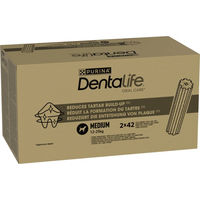 Produktbild von Purina Dentalife Zahnpflege-Snacks für erwachsene mittelgroße Hunde ohne Zucker und Farbstoffe 84 Sticks - 28 x 69 g