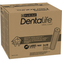 Produktbild von Purina Dentalife Zahnpflege-Snacks für große Hunde Adult ohne Zucker 36 Sticks (12 x 106 g) - 12 x 106 g